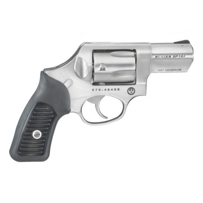 Ruger SP101 .357 Magnum 2.25" Revolver, Stainless w/ Black Rubber Grips - 5720