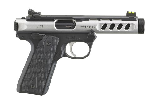 RUGER MARK IV 22LR 4.40" 10RD STAINLESS/BLACK LITE OPTIC READY