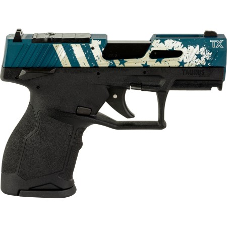 Taurus Tx-22 Compact 22lr 3.6" 10Rd Black/Blue Us Flag