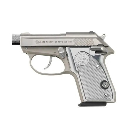 Beretta 3032 Tomcat Ghost Buster .32 ACP Pistol - 7 RD - Silver