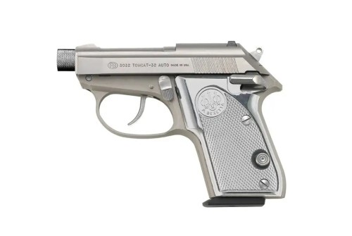 Beretta 3032 Tomcat Ghost Buster .32 ACP Pistol - 7 RD - Silver