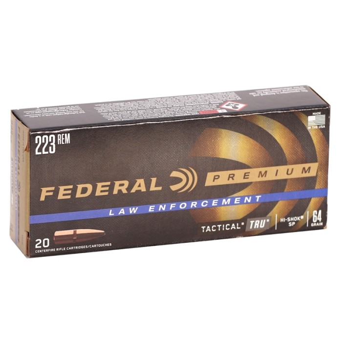 Federal LE Tactical Rifle Urban 223 Remington 64 Grain SP