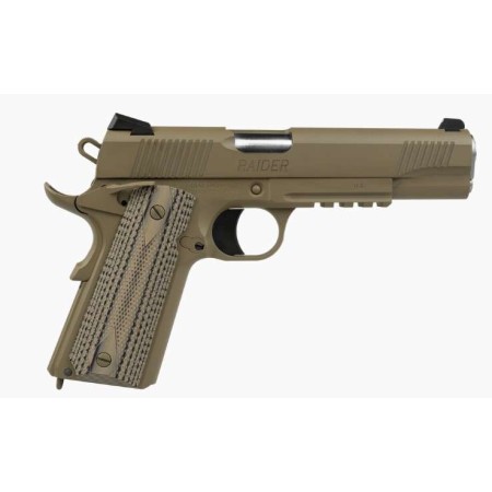 Tisas 1911 Duty Raider 9mm 5" 9+1 FDE Cerakote Rail