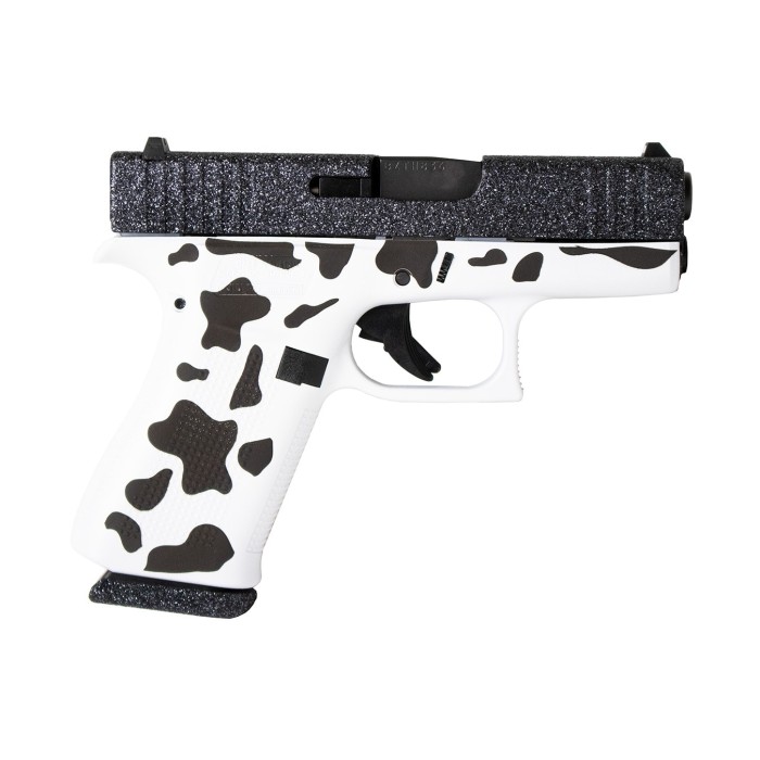 GLOCK 43X 9MM 3.41" GLITTER GUNZ TACTICAL COW