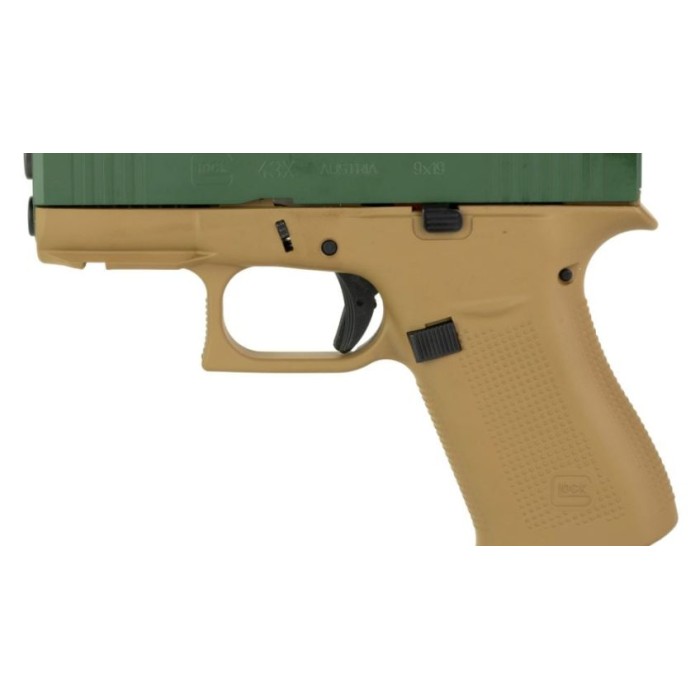 Glock 43X 9Mm 10 Mos Tan/Grn Slide PX4350204FRMOSTCTJJS