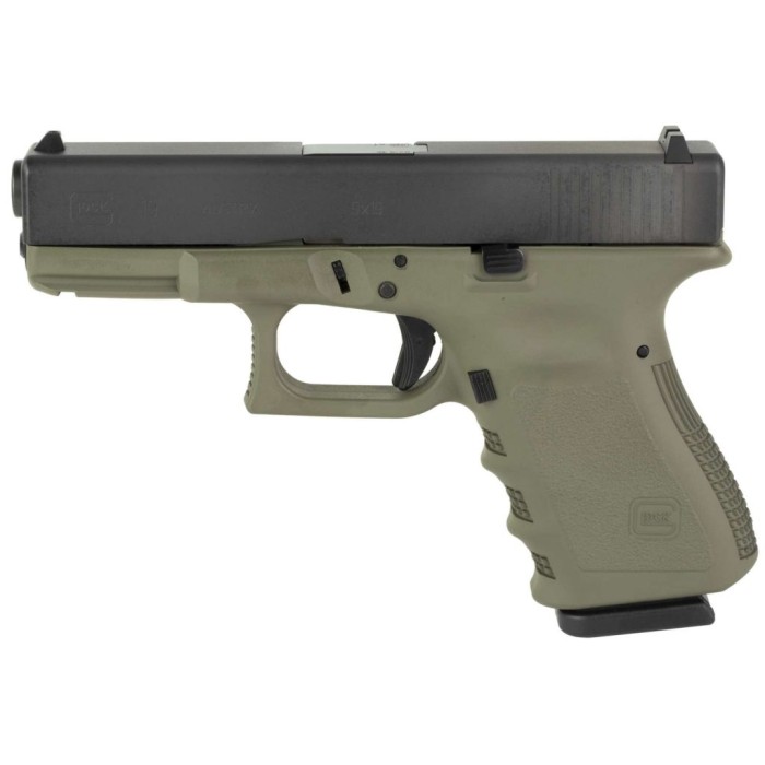 Glock 19 Gen3 9Mm Comp Moss Grn/Blk PI1950204-MGFR 810100236250