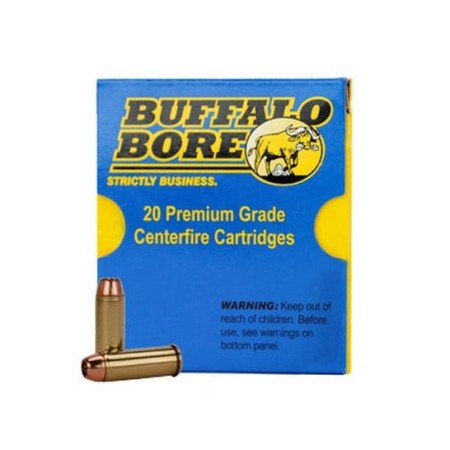 Buffalo Bore Standard Pressure Heavy 45 LC 200 grain Jacketed Hollow Point Pistol and Handgun Ammo, 20/Box - 3F/20