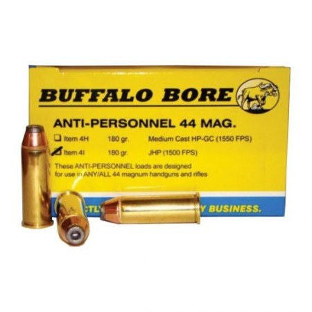 Buffalo Bore Ammunition 4I/20 44RM 180G JHP ANTPER 20rds