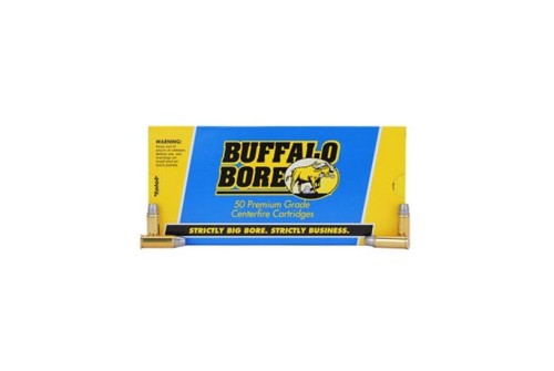 Buffalo Bore Heavy Outdoorsman 44 Spl 255 grain Hard Cast Keith Semi-Wadcutter - Gas Checked Handgun Ammo, 20/Box - 14B20