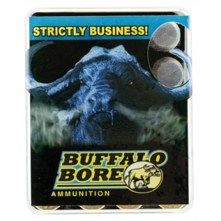 Buffalo Bore Heavy 480 Ruger 370 grain Hard Cast Flat Nose - Gas Checked Low Recoil Pistol and Handgun Ammo, 20/Box - 13B/20