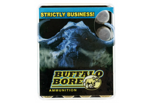 Buffalo Bore Heavy 480 Ruger 370 grain Hard Cast Flat Nose - Gas Checked Low Recoil Pistol and Handgun Ammo, 20/Box - 13B/20