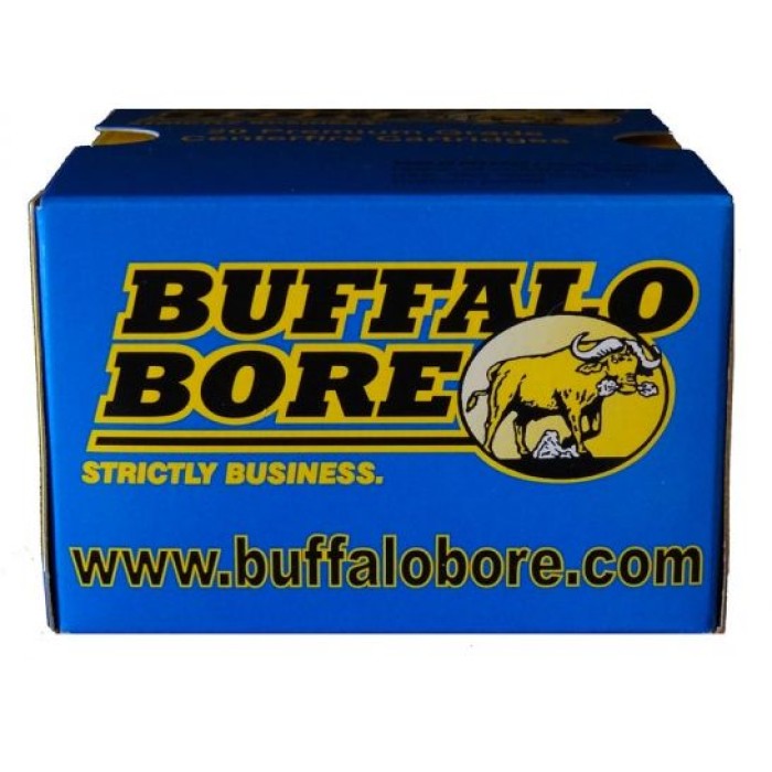 Buffalo Bore 9mm Luger +P 115 grain Jacketed Hollow Point Pistol and Handgun Ammo, 20/Box - 24D/20