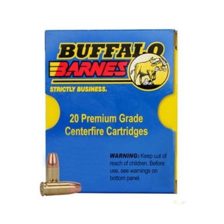 Buffalo Bore 9mm Luger +P 95 grain Barnes TAC-XP Lead-Free Low Flash Handgun Ammo, 20/Box - 24G/20