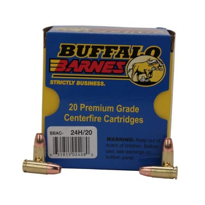 Buffalo Bore Ammunition Buffalo-barnes, Bba 24h/20 9mm +p+  115   Tacxp  20/12   Lead Free