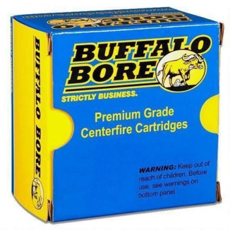 Buffalo Bore 460 S&W Mag 360 grain LBT - Lead Flat Nose Pistol and Handgun Ammo, 20/Box - 26B/20