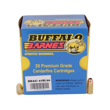 Buffalo Bore 380 ACP +P 80 grain Barnes TAC-XP Lead-Free Pistol and Handgun Ammo, 20/Box - 27H/20