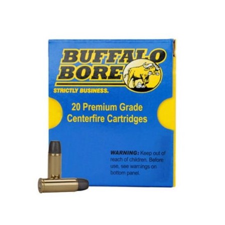 Buffalo Bore 38 Super +P 124 grain Jacketed Hollow Point Pistol and Handgun Ammo, 20/Box - 33B/20