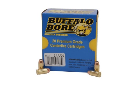 Buffalo Bore 9x18 Makarov +P 95 grain Jacketed Hollow Point Pistol and Handgun Ammo, 20/Box - 34A/20