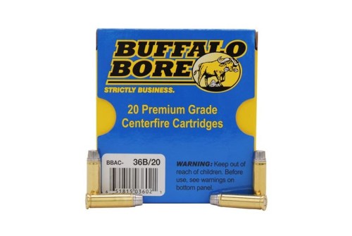 Buffalo Bore Heavy Outdoorsman 32 H&R Mag +P 130 grain Hard Cast Keith Handgun Ammo, 20/Box - 36B/20