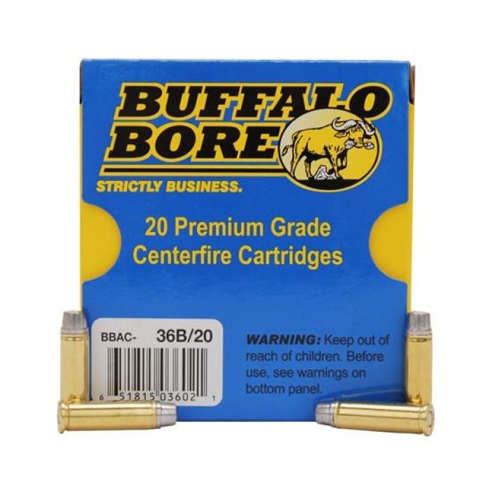 Buffalo Bore Heavy Outdoorsman 32 H&R Mag +P 130 grain Hard Cast Keith Handgun Ammo, 20/Box - 36B/20