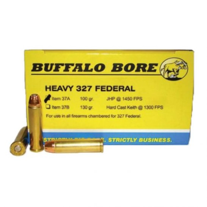 Buffalo Bore Heavy 327 Fed Mag 100 grain Jacketed Hollow Point Handgun Ammo, 20/Box - 37A/20