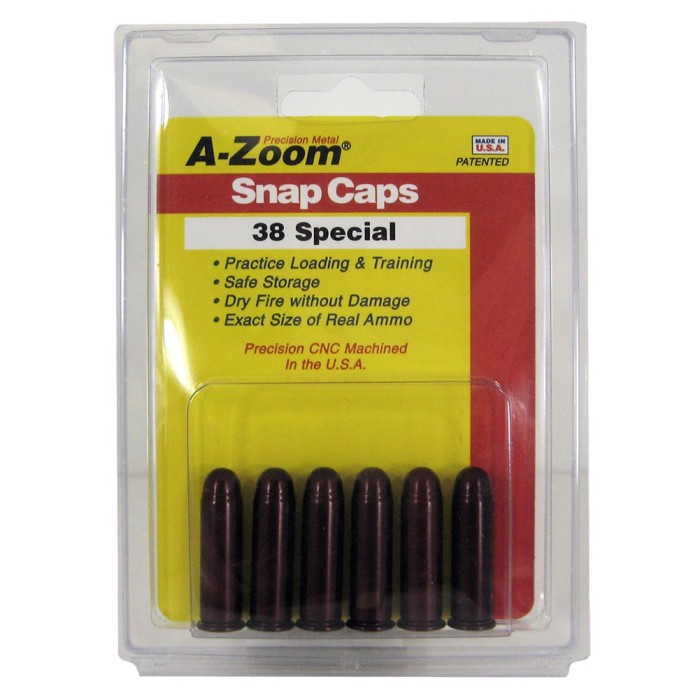 Azoom Snap Caps 38spl 6/pk