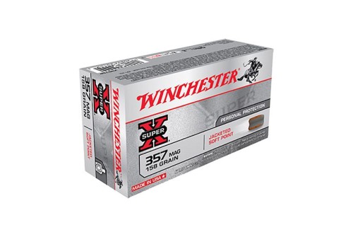 Winchester 357 Magnum 158gr JSP Ammunition 50rds - X3575P