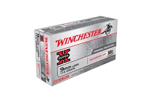 Winchester 9mm 115gr SilverTip Hollowp Point Super-X Ammunition 50rds - X9MMSHP