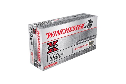 Winchester 380 Auto/ACP 85gr SilverTip Hollow Point Ammunition 50rds - X380ASHP