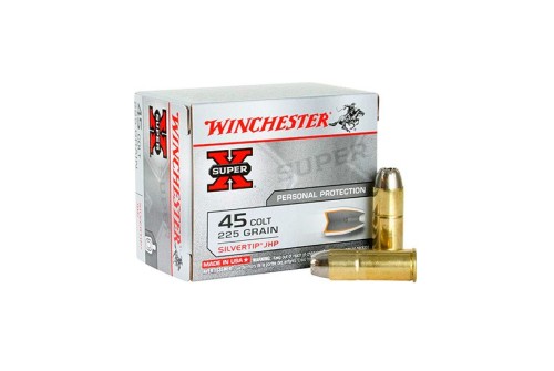 Winchester 45 Colt 225gr Silver-Tip Hollpw Point Super-X Ammunition 20rds - X45CSHP2