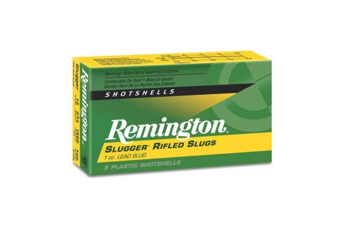 Remington Slugger 12ga 2 3/4" 1 oz. Rifled Slug, 5 Shells - SP12RS