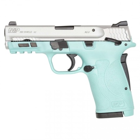 Smith and Wesson M&P 380 SHIELD EZ M2.0 Robin's Egg Blue .380 ACP 3.7