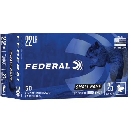 Federal 716 Game-Shok 22 LR 25 GR #12 Lead Bird Shot 50 Bx - Dirty Bird Industries