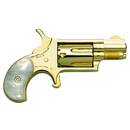 NORTH AMERICAN ARMS Golden Eagle .22 LR 1.13in 5rd 24k Gold Plated Revolver (NAA-22LR-GE)