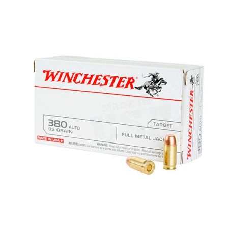 Winchester USA 380 Auto/ACP 95gr FMJ Ammunition 100rds Value Pack - USA380VP