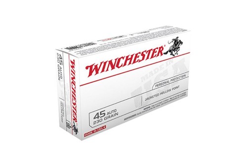 Winchester USA 45 Auto/ACP 230 JHP Ammunition 50rds - USA45JHP