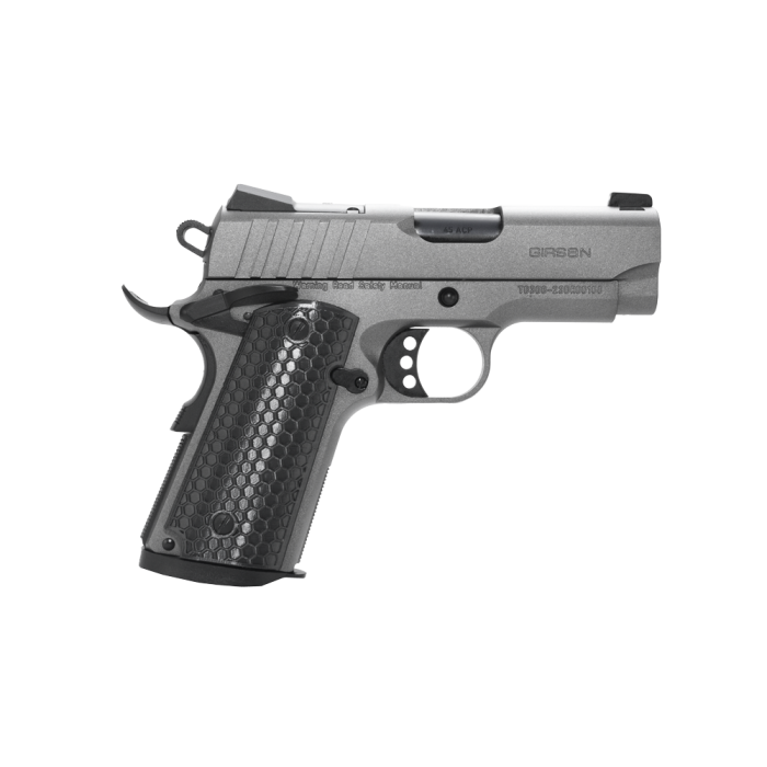 Girsan MC1911 Influencer 45 ACP, 3.4" Barrel, Tungsten Gray Cerakote, Optic Ready, 6rd