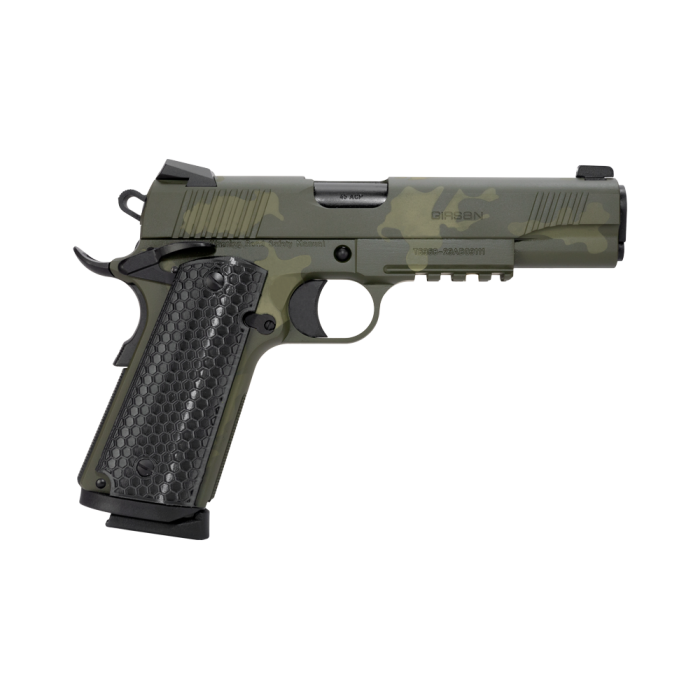 Girsan MC1911S Untouchable 45 ACP, 5" Barrel, Olive Drab Camo, 8rd