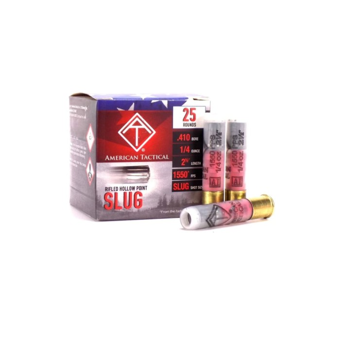 ATI AMMO 410GA 2.5 1/4oz RIFLED SLUG ATIAC410RC