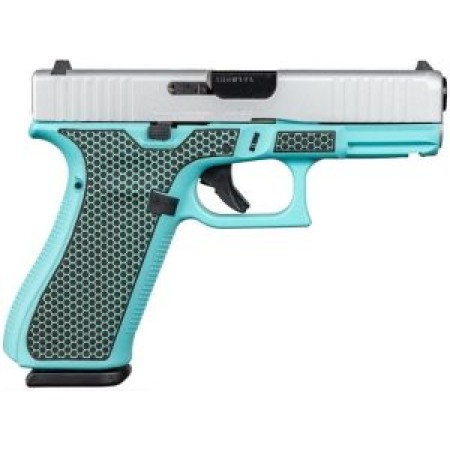 Glock 45 Honeycomb Robin's Egg Blue / Silver 9mm 4.02