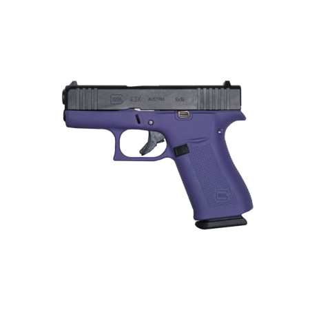 Glock 43X G43x Hga 9Mm 3.6 IN Bbl FS 5Lb Black 2 1... GLOGUX4350201PURP