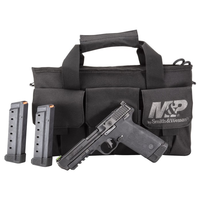 Smith & Wesson M&P22 .22 WMR 4.35" 30rd Pistol w/ 3 Mag & Bag, Black - 14189