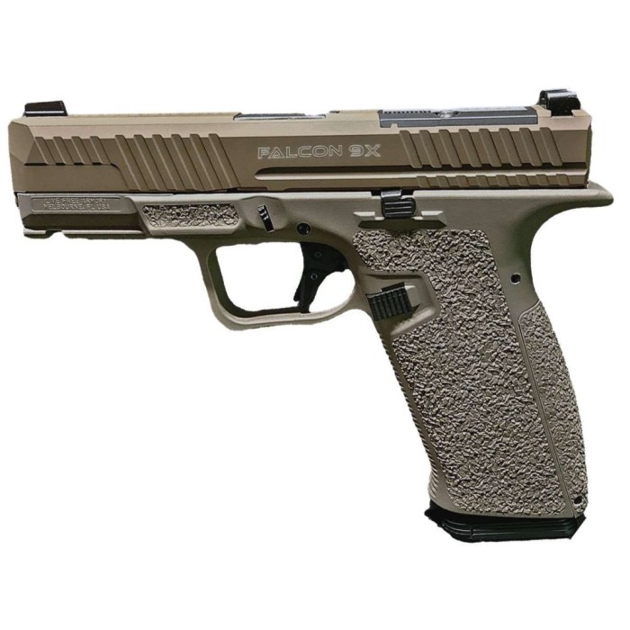 LFA Falcon 9x 9mm, 4" Barrel, Flat Dark Earth, Optics Ready, 17rd