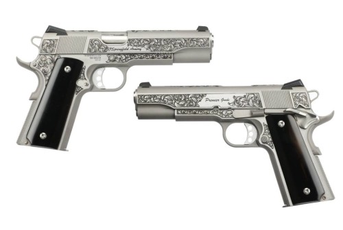 Springfield Armory 1911 Garrison Engraved Stainless .45 ACP 5