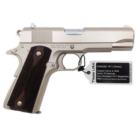 Tisas 1911A1 Tank Commander 9mm Single Action Semi-Auto Pistol - 4.25