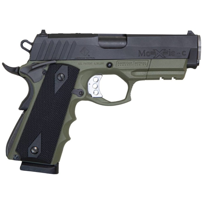 Ati Hga Fxh 45 Hybrid .45acp 4.25" Fs Black/green Moxie