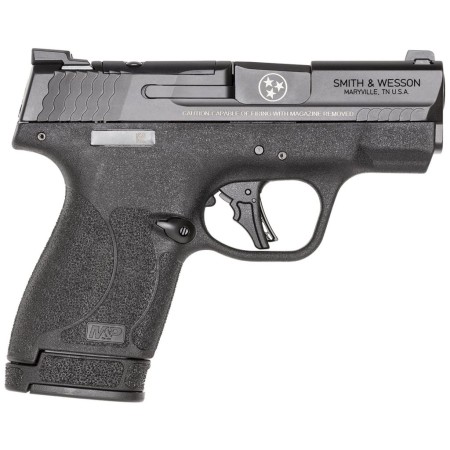 Smith & Wesson M&P Shield Plus 9mm, 3.1" Barrel, Black, Tennessee Special Logo, Thumb Safety, 13rd