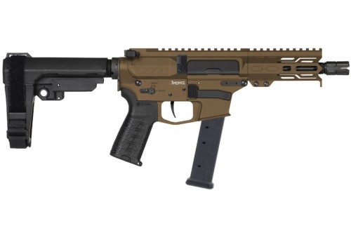 Cmmg Pistol Banshee Mkgs 9mm 5" 33rd W/ Rip Brace Bronze