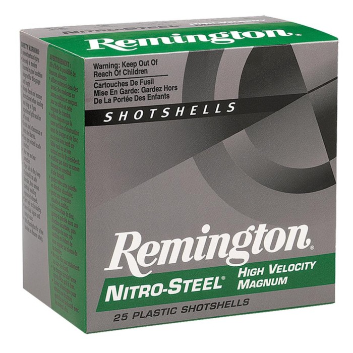 Remington Nitro- Steel 12 Gauge 3in BB 1-1/8oz Waterfowl Shotshells - 25 Rounds