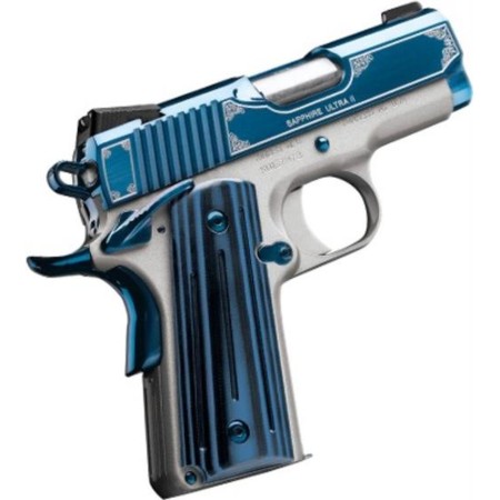 Kimber Sapphire Ultra II Blue PVD / Satin Silver .45 ACP 3-inch 8Rd Night Sights